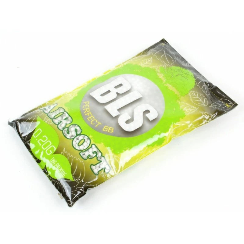 20x BLS BIO pellets 0,20g, 5000 BBs - Wit (doos)