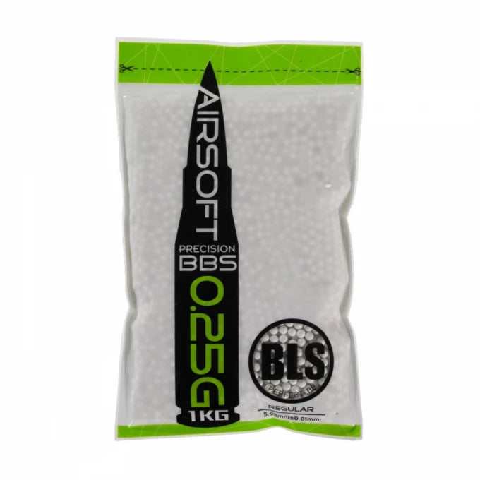 BLS Precision pellets 0,25g, 4000 BBs - Wit