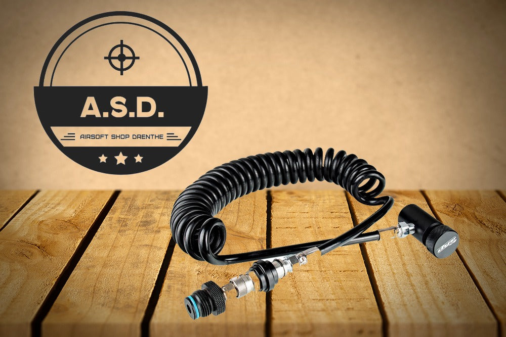 DYE LT remote coiled hose met slide check