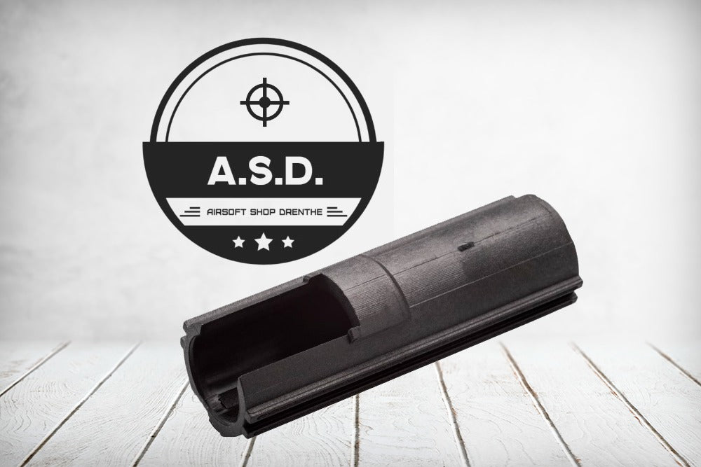 ZUIGER IN TECHNOPOLYMEER GELADEN MET KOOLSTOFVEZEL VOOR AK/G36 MARUI NGRS VOLLEDIG METALEN REK 14 TANDEN FPS (PM07CF)