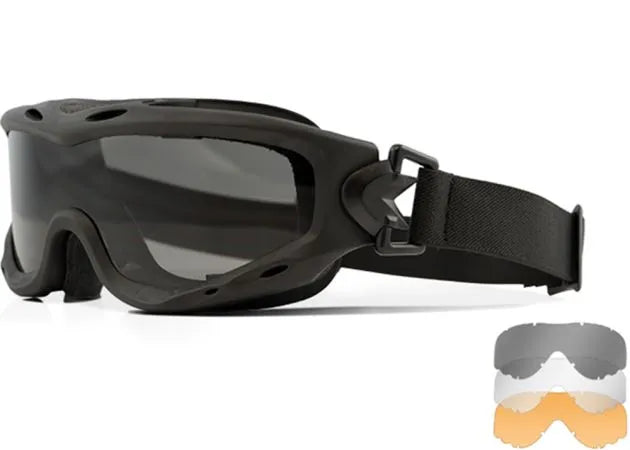 Bril Wiley X Spear Smoke/Clear/Rust Black Frame