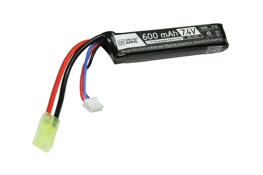 [SPE-06-029217] LiPo 7,4V 600mAh 20/40C batterij voor PDW – Tamiya mini