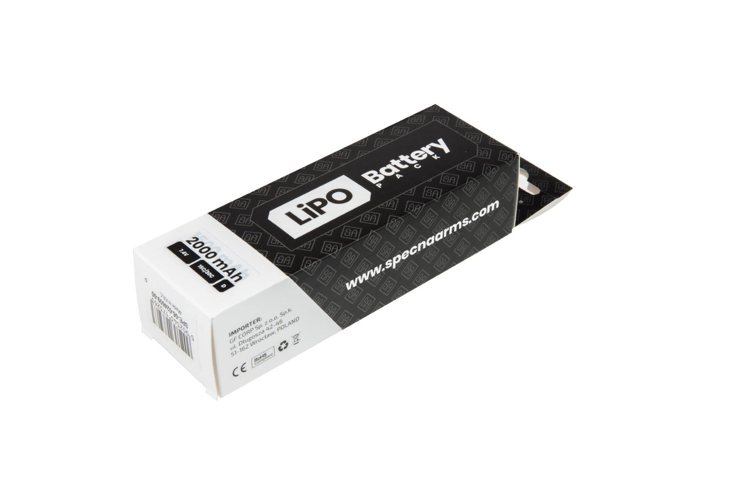 [SPE-06-024609] LiPo 7.4V Batterij 2000mAh 15/30C - Nunchuck - T-Connect (Deans)