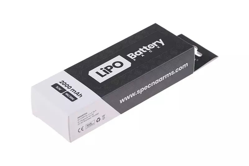 [SPE-06-022015] LiPo 11,1V 2000mAh 15/30C batterij - vlinderconfiguratie