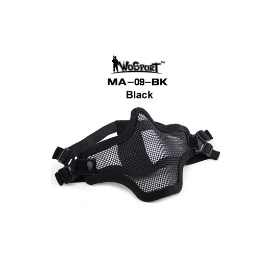 V1 Dubbelband Scouts Masker - zwart