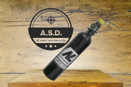 New Legion 0,4L 200 bar perslucht fles inclusief regulator