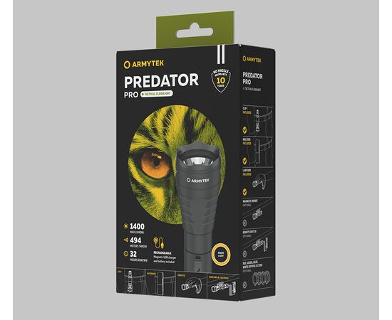 Armytek Predator Pro Magneet USB (warm licht).