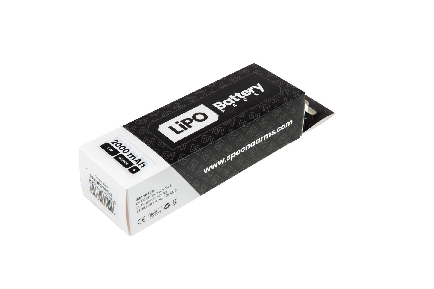 [SPE-06-024614] LiPo 7,4V 2000mAh 15/30C batterij - T-Connect (Deans)