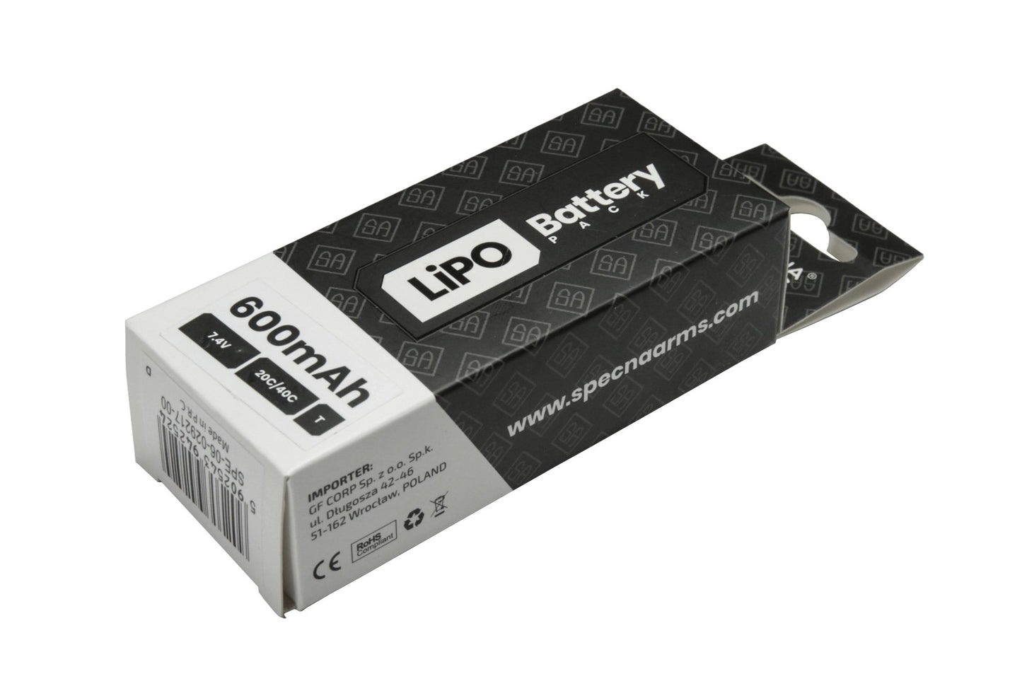 [SPE-06-029217] LiPo 7,4V 600mAh 20/40C batterij voor PDW – Tamiya mini