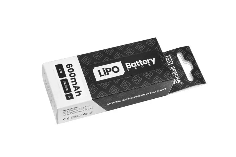 [SPE-06-028188] LiPo 11.1V 600mAh 20/40C batterij voor PDW - T-Connect (Deans)